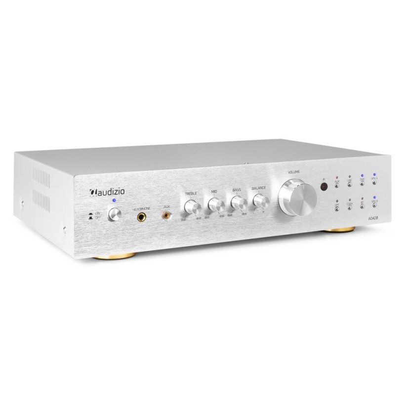 Audizio AD420A 4kanálový HiFi zesilovač Alu s optikou