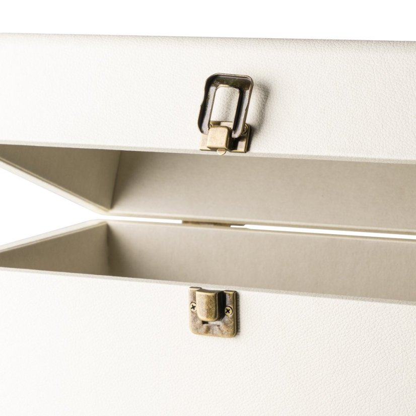 Audizio RC32 Vinyl record case creme