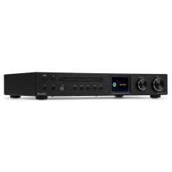 Audizio Bolzano Internet receiver with amplifier, DAB+ and CD player black