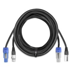 BeamZ Professional CX06-10 Light Combi Cable Powerconnector B - XLR M / Powerconnector A - XLR F 10M