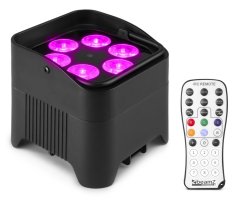 BeamZ BBP96S Battery Uplight Par 6X12W WDMX