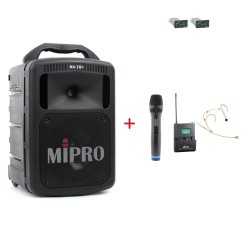 MIPRO MA-708 + ACT-32H + MU-506HS – ruční a náhlavní sada, tělová