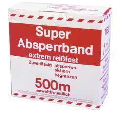 Páska PVC červeno-bílá 80mm x 500m