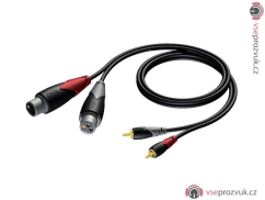 ProCab CLA705/3 - 2x XLR F - 2x RCA - 3m