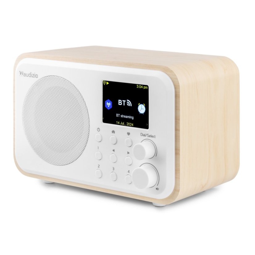 Audizio Vicenza internetové rádio s Wi-Fi, DAB+ a baterií, bílé