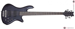 SCHECTER Stiletto Studio-8, Rosewood Fingerboard - See-Thru Black Satin