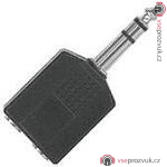 PROEL AT170, redukce 2x stereo Jack 6,3 samice na stereo Jack 6,3 samec