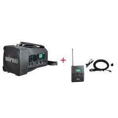 MIPRO MA-100 + MU-55L – klopová všesměrová sada, černá