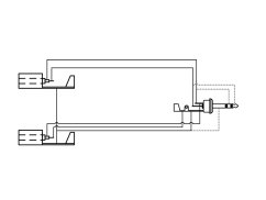 ProCab redukce CLP209 - Jack 3,5 M - 2x Jack 3,5 F