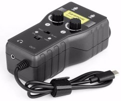 Saramonic SmartRig+ UC dvoukanálový převodník se zesilovačem a phantom napájením pro Androidy