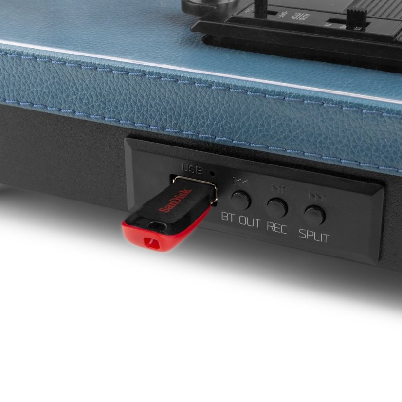 Audizio RP113D Gramofon s BT in/out, tmavě modrý