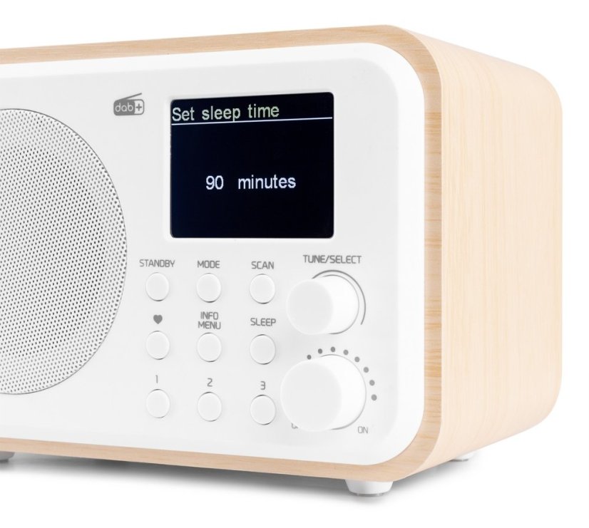 Audizio Milan přenosné rádio FM/DAB+ s baterií, bílé