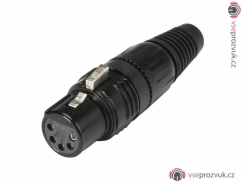 Hicon XLR plug 5pin HI-X5CF-B