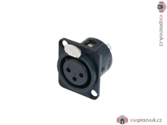 Neutrik XLR NC3-FDL-1BAG na zabudování