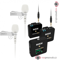 Rode Wireless GO II + 2x bílý Lavalier GO dvoukanálový mikroport 2,4Ghz za výhodnější cenu