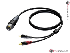 ProCab CLA703/1.5 - 1x XLR M - 2x RCA - 1,5m