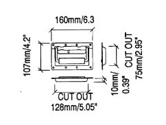 PENN H1050z Zahloubené držadlo