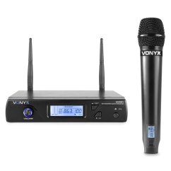 Vonyx WM61 Wireless Microphone UHF With 1 Handheld