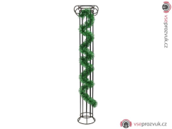 Řetěz vánoční, zelená metalíza, 7,5 x 200 cm