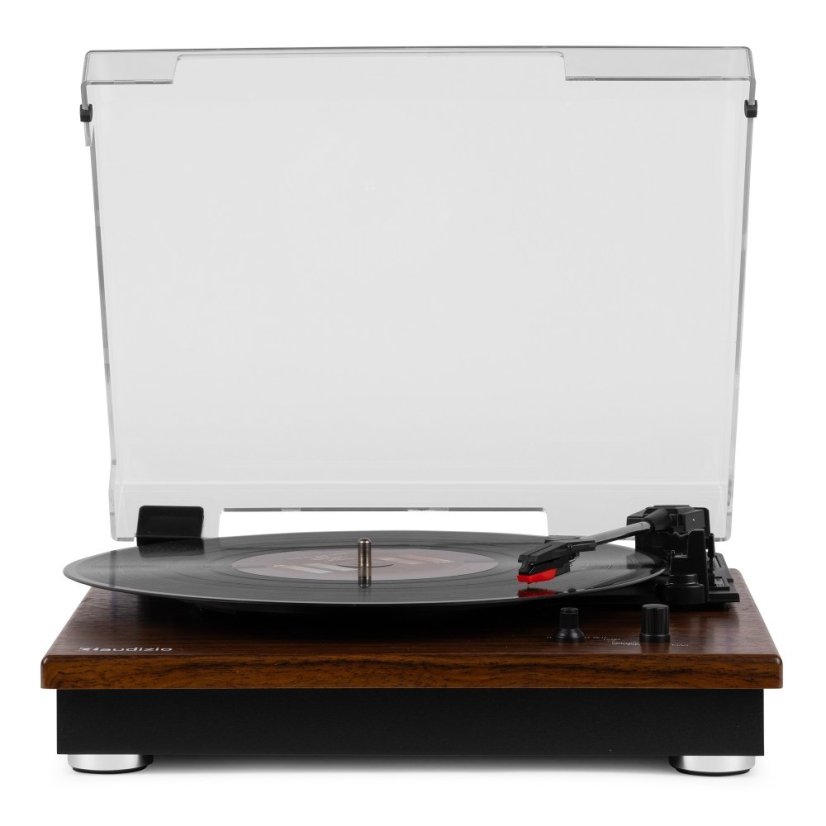 Audizio RP112L Record player BT in/out dark wood