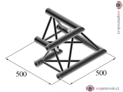 Trilock S-PAC 21 2-koncový rohový díl, 90, černý
