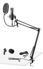 Vonyx CMS400 Studio Set kondenzátorového mikrofonu se stojanem a pop filtrem