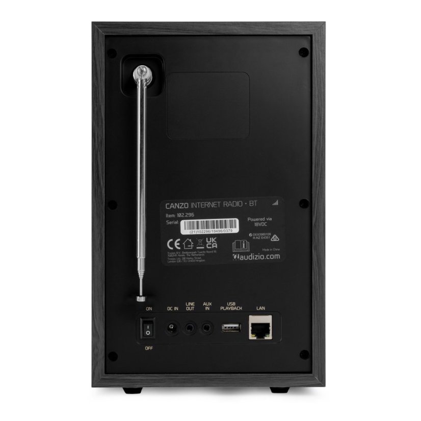 Audizio Canzo Internet radio s DAB+/FM, dark grey