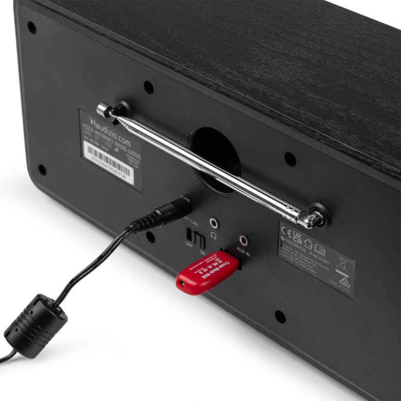 Audizio Foza Wi-Fi internet radio s DAB+, black
