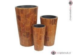Sada dekoračních květináčů "AFRICA", výška 74, 54 a 44cm