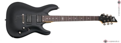 SCHECTER C-1 SGR, Rosewood Fingerboard - Midnight Satin Black
