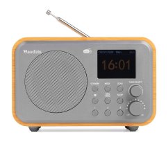 Audizio Milan — přenosné DAB+ rádio (FM, Bluetooth, akumulátor, bambus)