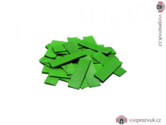Tcm Fx pomalu padající obdélníkové konfety 55x18mm, tmavě zelené, 1kg