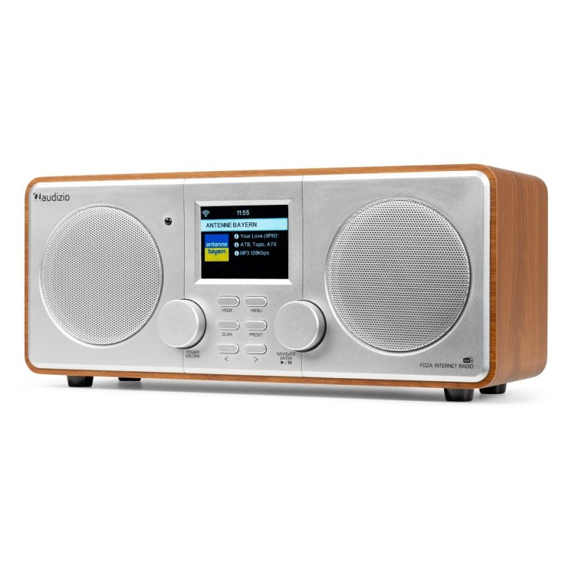 Audizio Foza Wi-Fi internet radio s DAB+, silver
