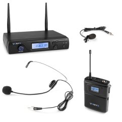 Vonyx WM61B Wireless Microphone UHF With 1 Bodypack