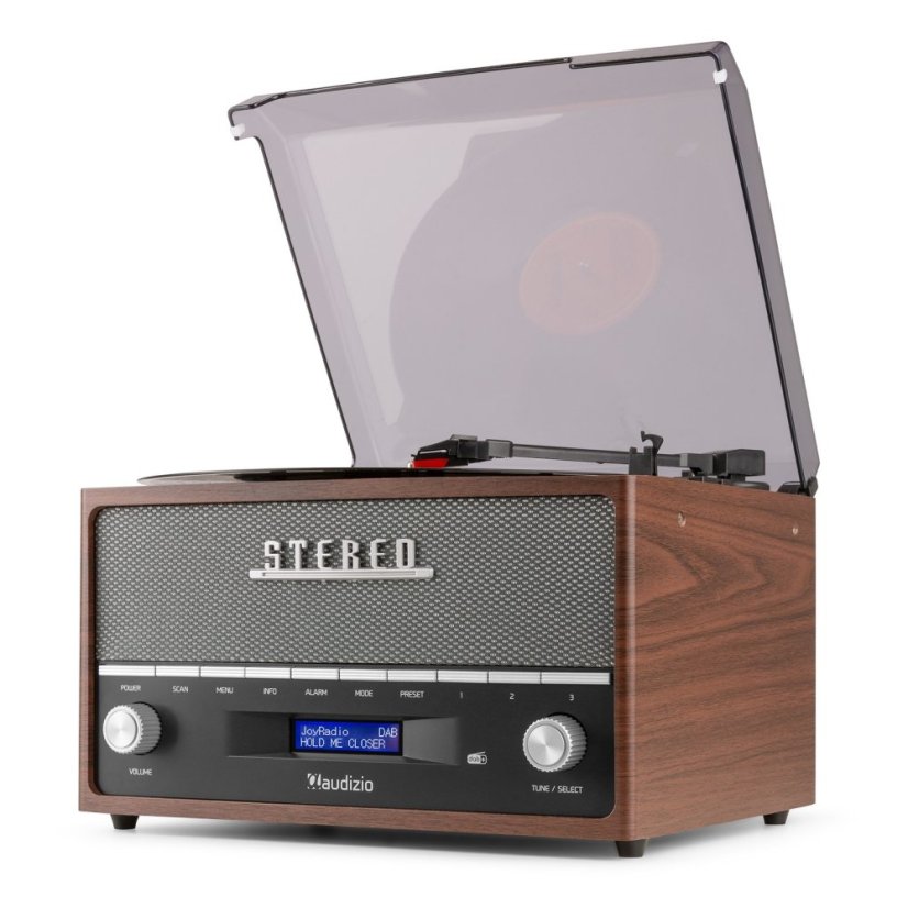 Audizio Frisco Retro Record Player DAB+ Radio