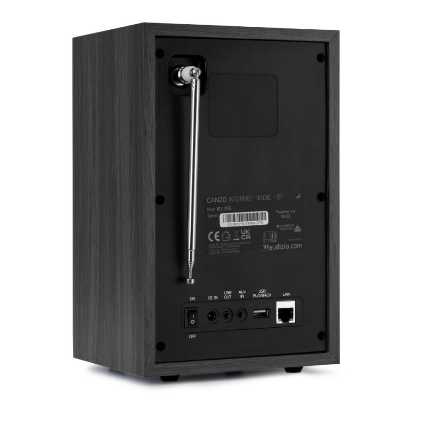 Audizio Canzo Internet radio s DAB+/FM, dark grey
