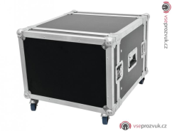 Rack Profi 8HE, hloubka 45cm, s kolečky, 9mm