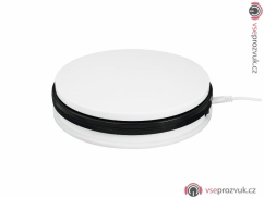 Podstavec rotační 250mm, do 25kg, 0,5 o/min, bílý