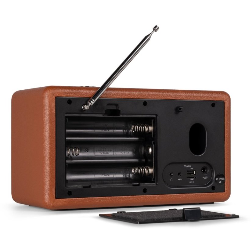 Audizio Tune60 DAB radio retro brown