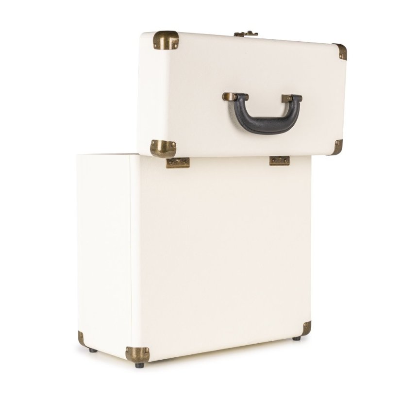 Audizio RC32 Vinyl record case creme