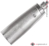 PROEL AT500, profesionální redukce XLR3 samec na Cinch samice