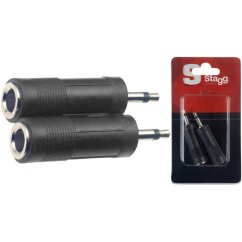 Stagg AC-PFJMH, redukce samice jack 1/4&quot; - mini jack, 2ks