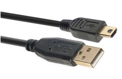 Stagg NCC5UAUNA, USB kabel N-série, A-samce/Mini A-samec 5m