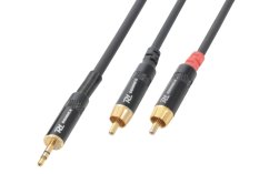 Power Dynamics CX85-1 Cable 3.5 Stereo - 2 X RCA Male 1.5M
