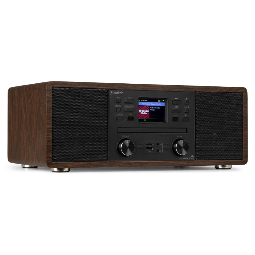 Audizio Avola Digital music system CD/BT/DAB+/Internet wood