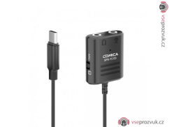 Comica audio rozbočovač 2x 3,5mm jack na USB-C