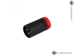 VDB Low-Profile XLR 3-pin Male - Red