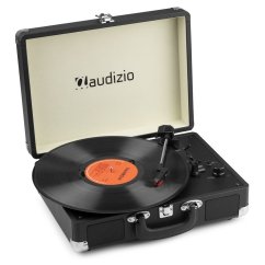 Audizio RP116BK Record player briefcase with BT In/Out