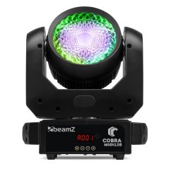 BeamZ Pohyblivá hlava Cobra Wash120 LED s LED kroužkem