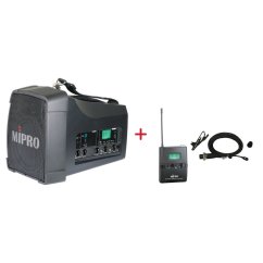 MIPRO MA-200 + MU-55L – klopová všesměrová sada, černá